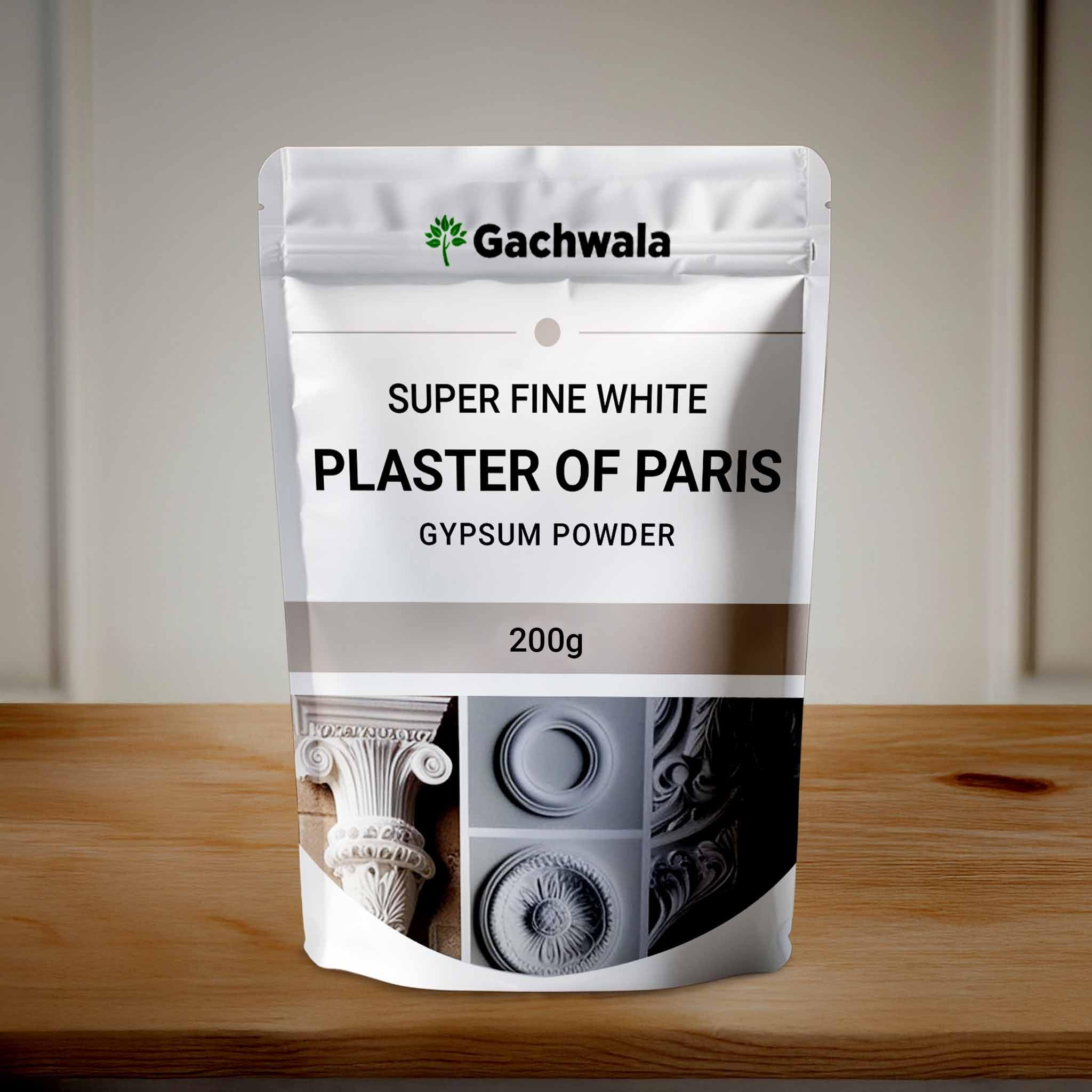 Plaster of Paris 200gm | Fine White Gypsum Powder for Art & Craft, Idol & Ganesh Mould Making, Hand Casting, Candle Jars & Sculpting Projects-image-5