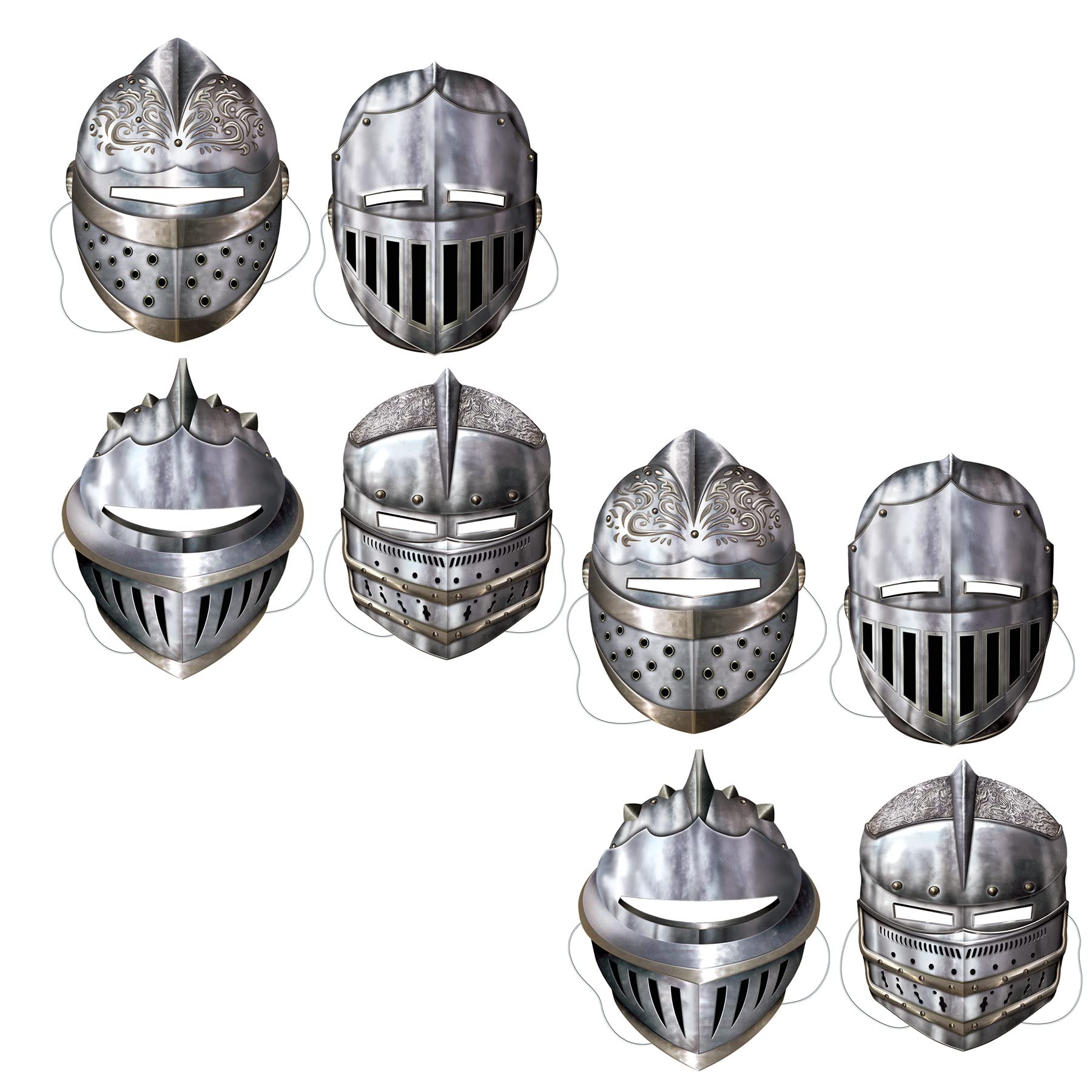 Beistle Knight Masks Party Accessory | 4-pcs | (1-Pack)