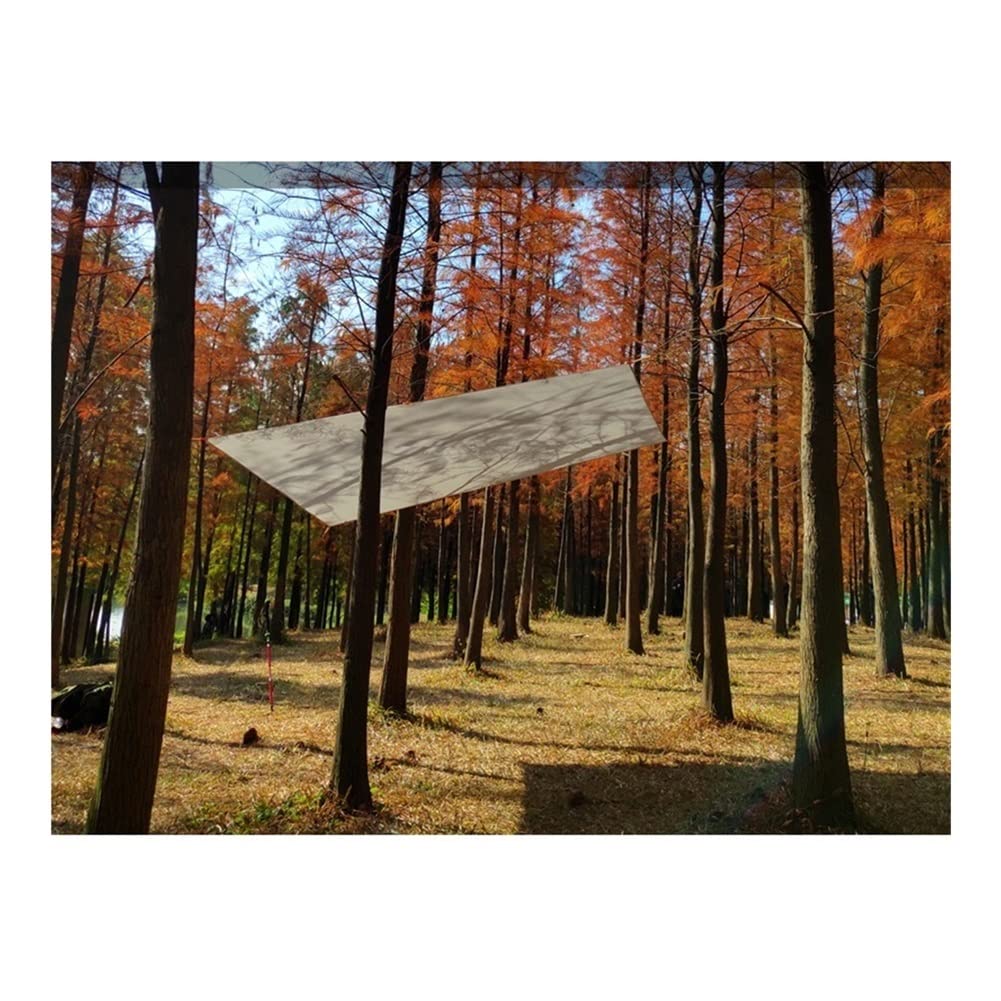 Lona Ultraligera Ligera Mini Sun Shelter Camping Mat Tent Footprint 15d Nylon Silicone Silver Tarepaulin Impermeable Recubierto De Agua Lona For Acampar (Color : Light Grey, Size : 210x150cm)