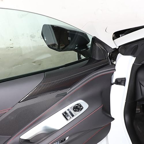 Vista 153 de CHEAYAR Cubierta decorativa para panel de interruptor de elevación de ventana, compatible con Chevrolet Corvette C8 2020-2023