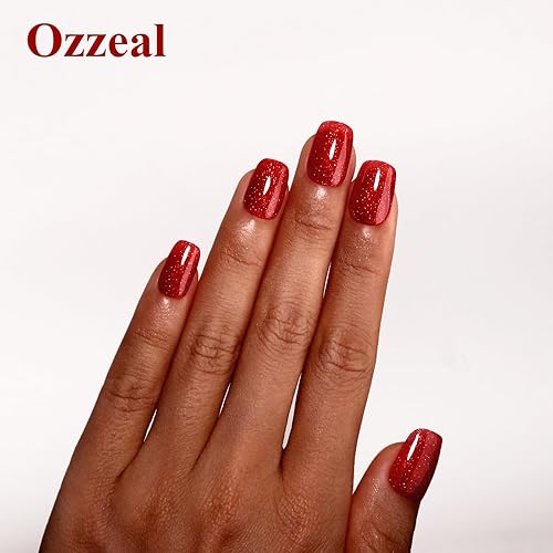 Miniatura 4 de Esmalte de uñas de gel con purpurina, esmalte de uñas de gel con purpurina roja de Navidad, esmalte de uñas de gel brillante con purpurina para