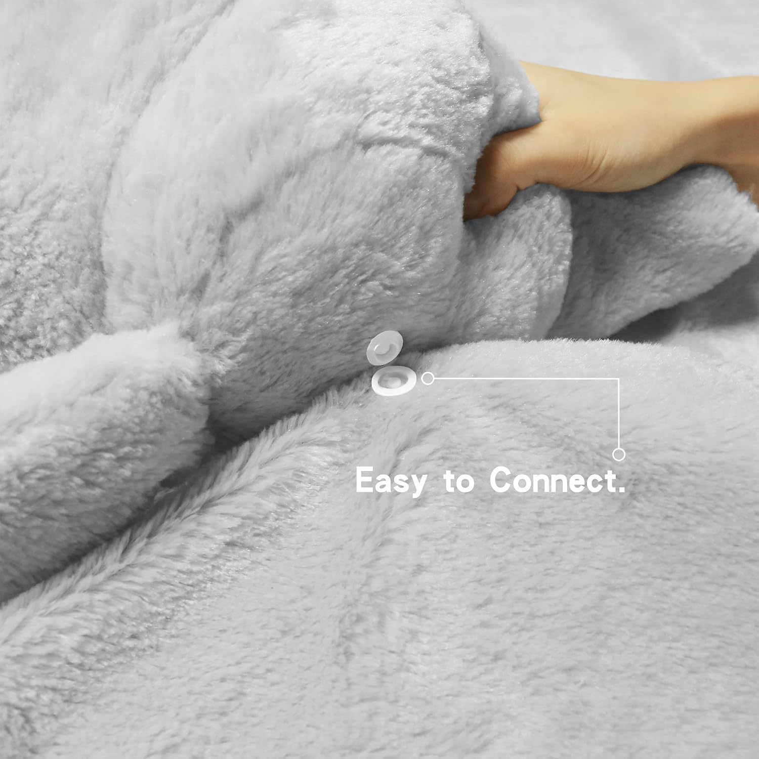 Joyching Kid Blanket Super Soft Fleece Throw Blanket 36" x 48" Weighted Blanket Duvet Cover Toddler Cute Stuffed Plush Animal Doll Toy Nap Blanket Set for Child Room Decor (Grey Elephant)