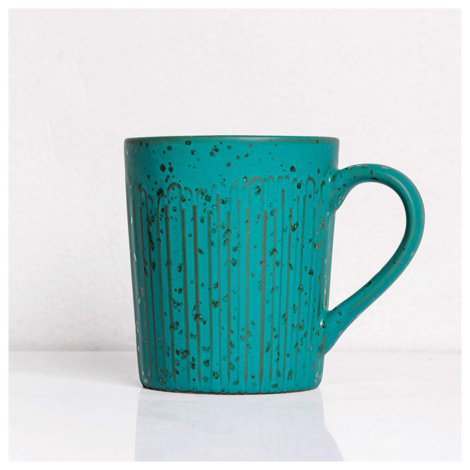Taza de café divertida de cerámica retro para compartir desayunos únicos en pareja