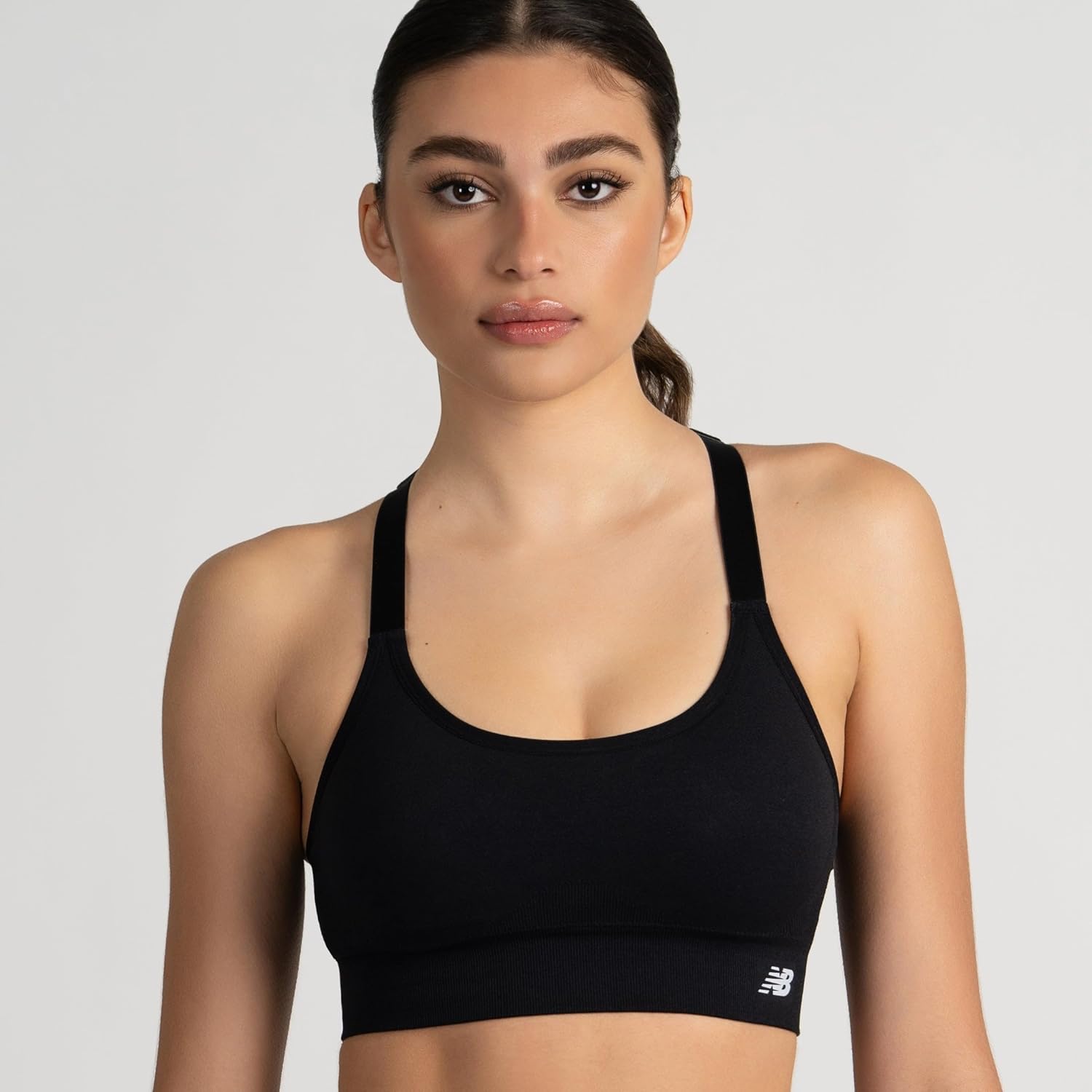 New Balance 3 Pack Sports Bras for Women, Keyhole Cami Racerback, Medium Impact Sports Bra, Womens Yoga Workout Running Set - Image 6