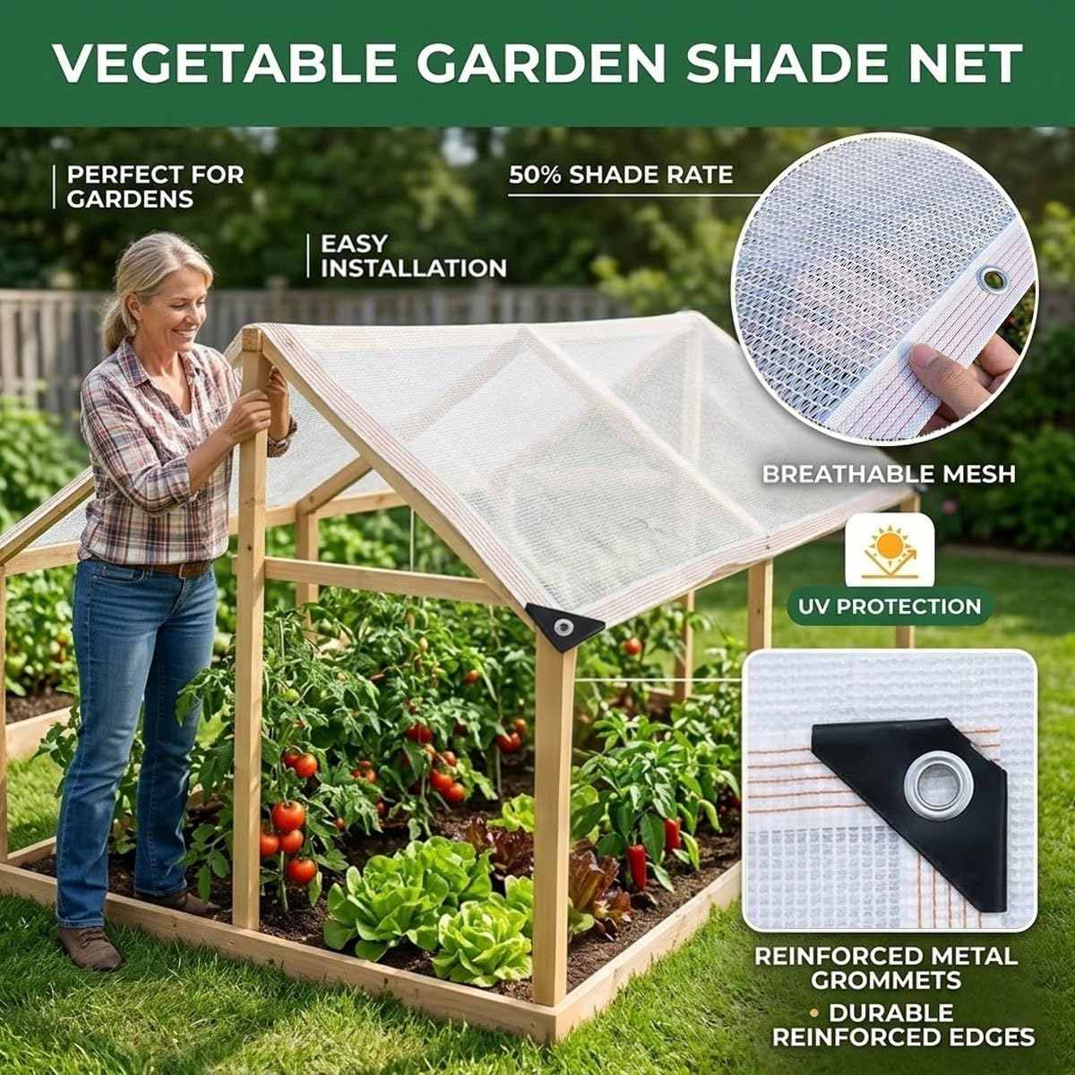 Genérico Malla Sombreo, Red de Sombreado Resistente Al UV 1.5m 2 2.5m 3 3.5m 4m 5m 6.5m 8m 10m Malla de Sombreo Exterior con Ojales, Pergola Jardín Invernadero,Toldos Exterior Terraza(3.5x2.5m)