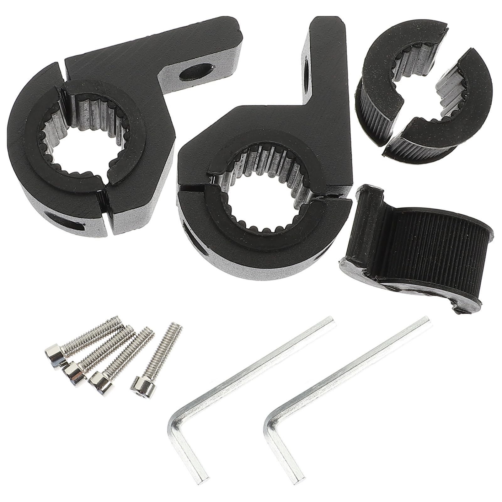 iplusmile Supporto per Luci Moto 20-30Mm Morsetto Clip Antiscivolo in Gomma per Manubrio e Fari Moto Accessori Fuoristrada Off Road