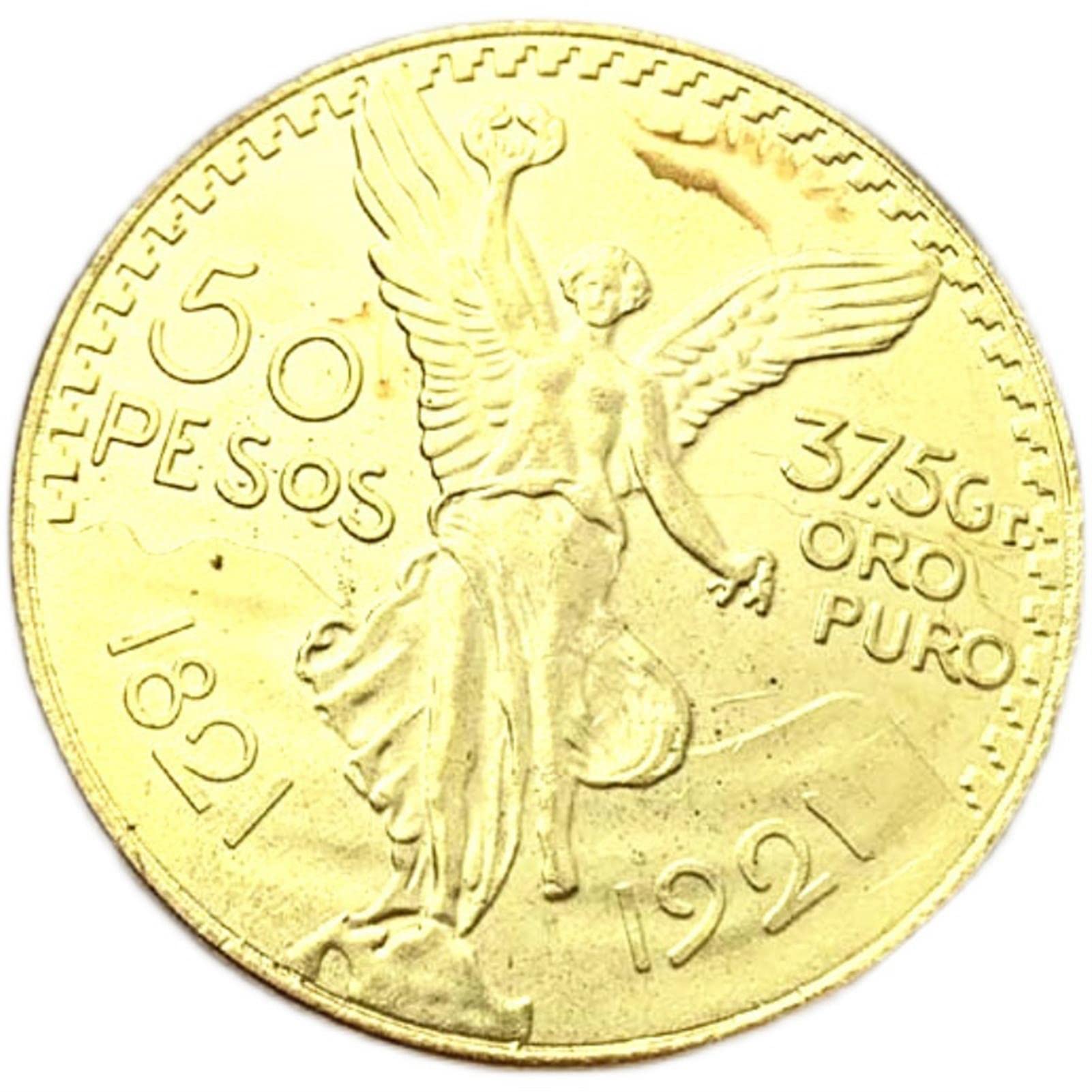 SDBRKYHEmbossed Coin Decoration, Free God Statue Stamp Gold Coins Antique Collection Craft Souvenir 5PCS