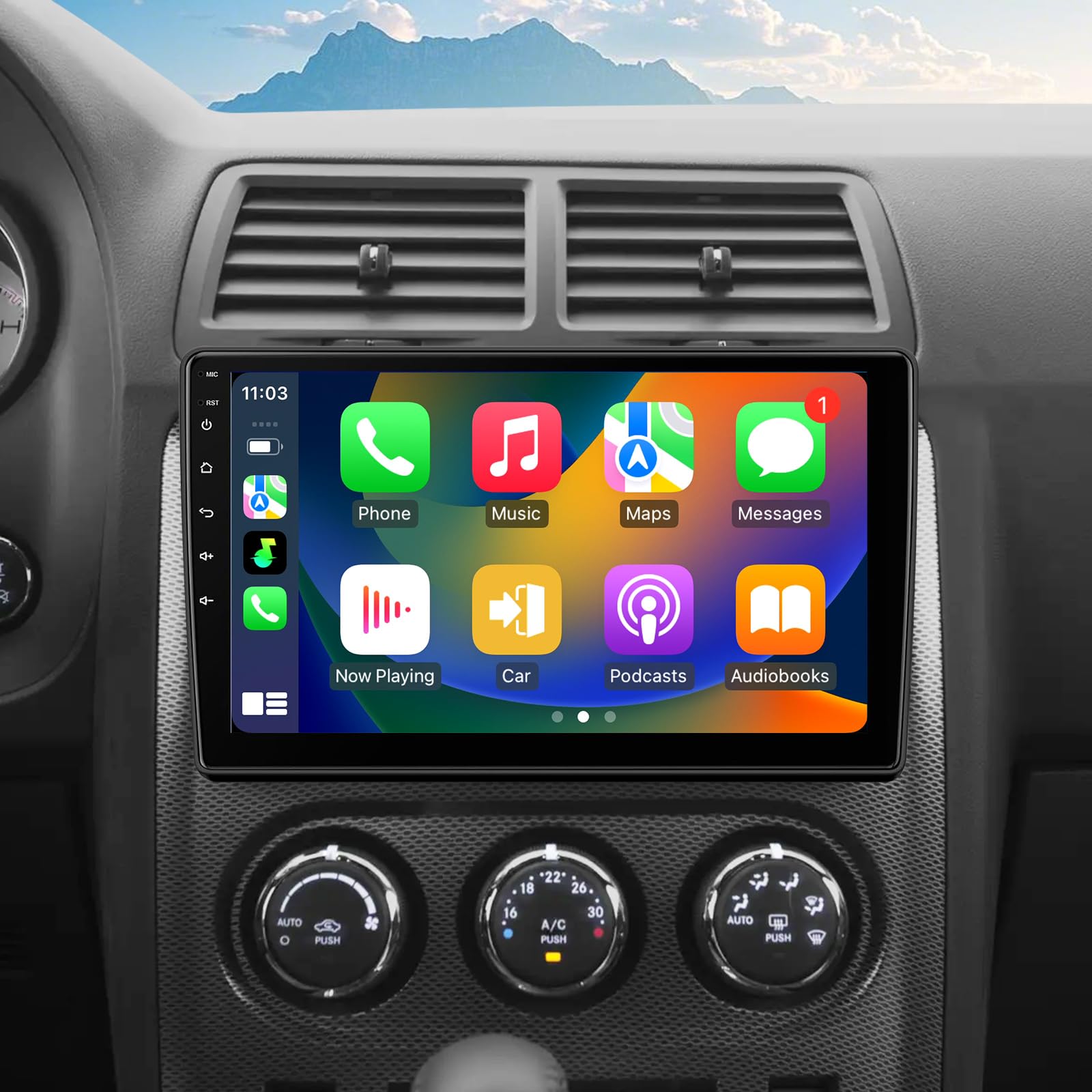 Toeeklsa 10.1 Inch Android 14 Radio for Dodge Avenger Challenger