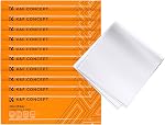 K&F CONCEPT Costumes en microfibre pour objectif de caméra lavable 10-Pack 6x6in Coussin de nettoyage sans aspirateur pour l'électronique et les verres, Ecrans d'instruments de précision d'optique