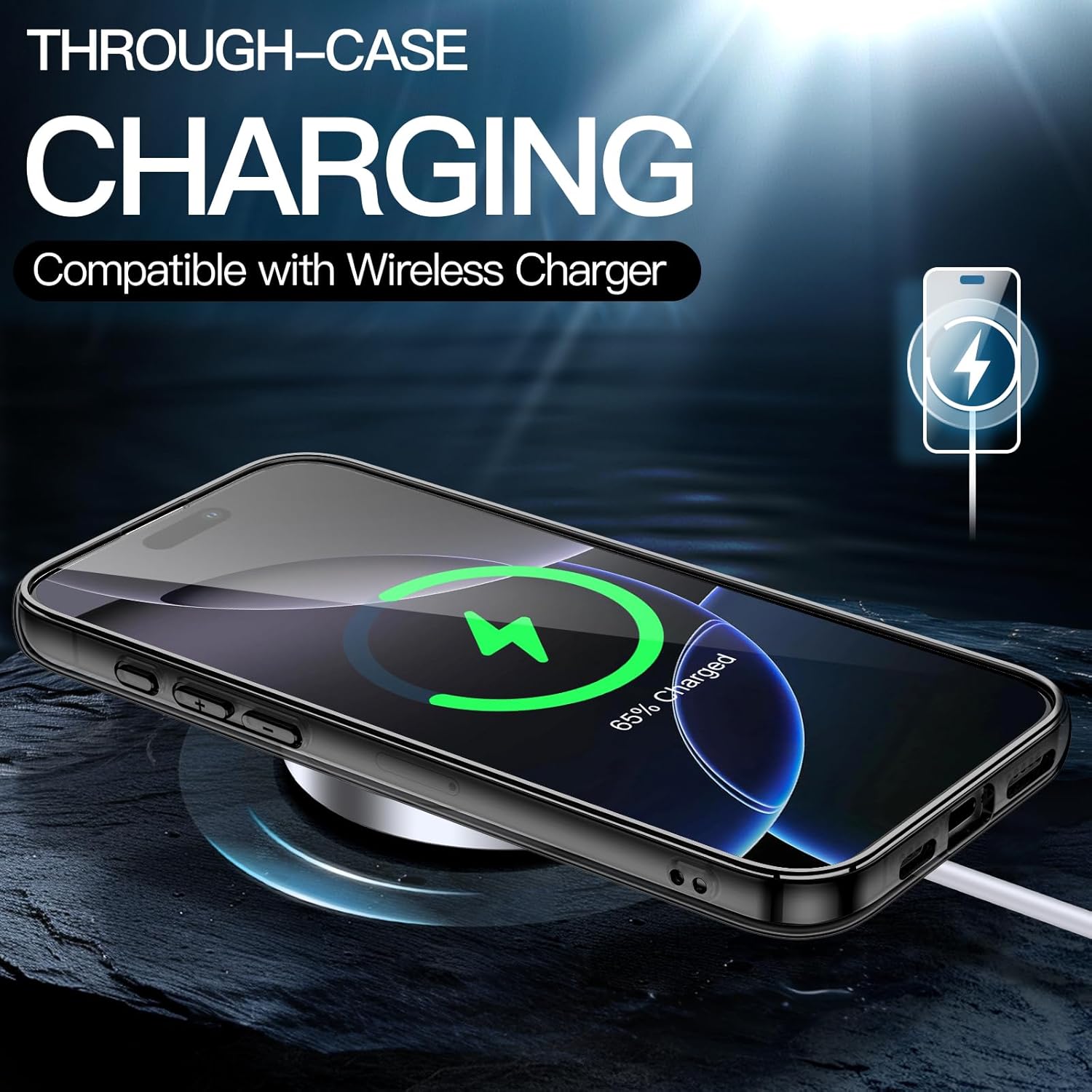 JETech Case for iPhone 16 Pro 6.3-Inch, Non-Yellowing Shockproof Phone Bumper Cover, Anti-Scratch Clear Back (Black) 6 71EAmNVEvZL. AC SL1500