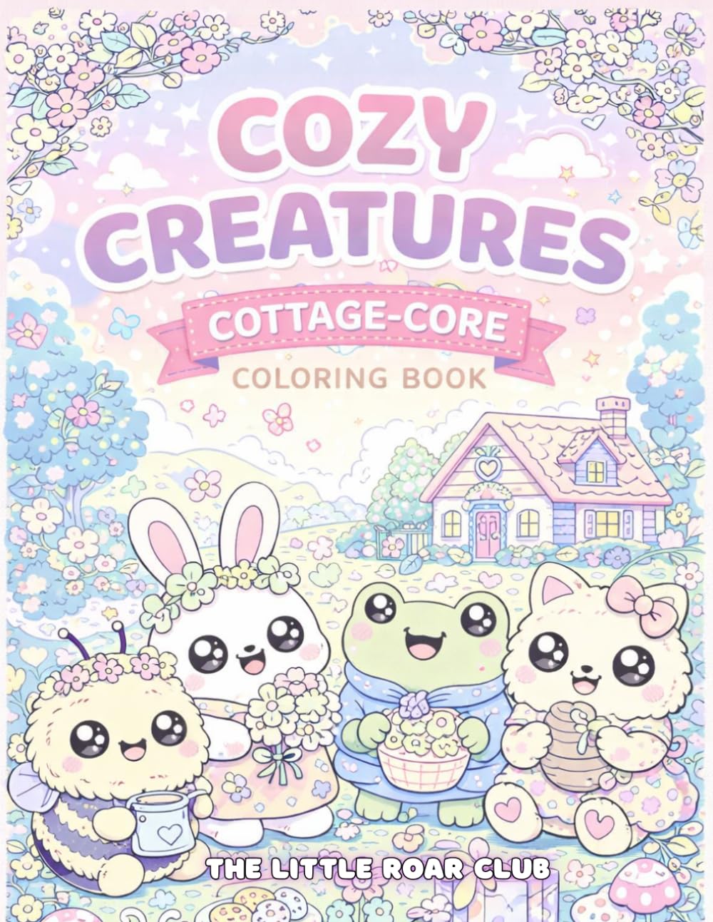 Cozy Creatures: Cottage-Core Coloring Book