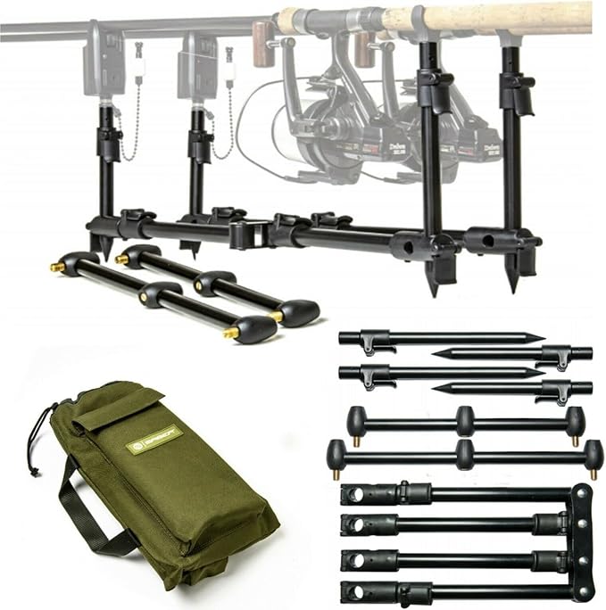 Saber Low Pro Rod Pod For 2/3 Rod Set Up Carry Case Bag Carp Coarse