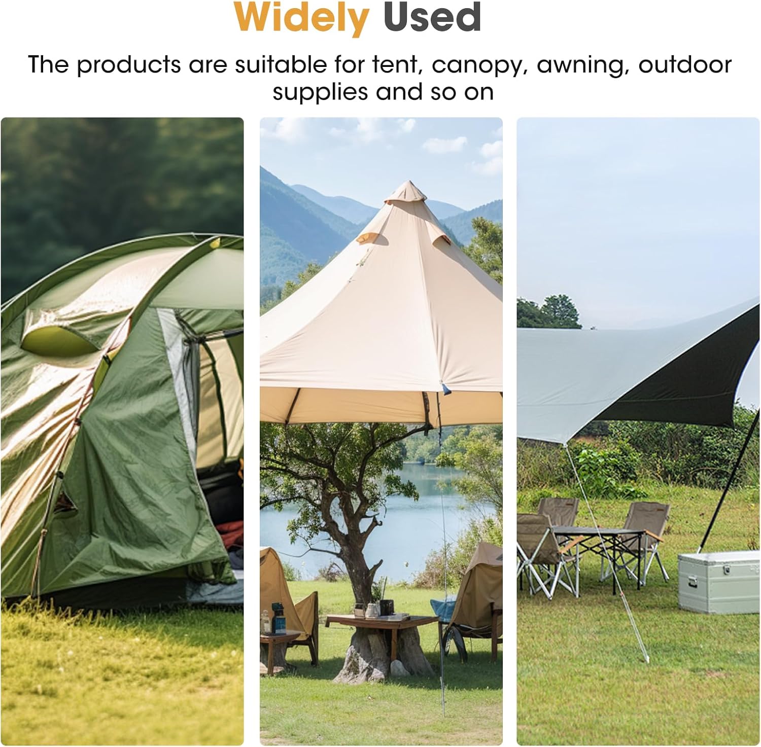 20 Pcs Tent Guide Lines Tensioners S-Shaped Aluminum Alloy Wind Rope Buckle Camping Cord Adjusters Portable For Hiking Backpacking Picnic Shelter Shade Canopy Outdoor Black 8 71EAnZymigL. AC SL1500