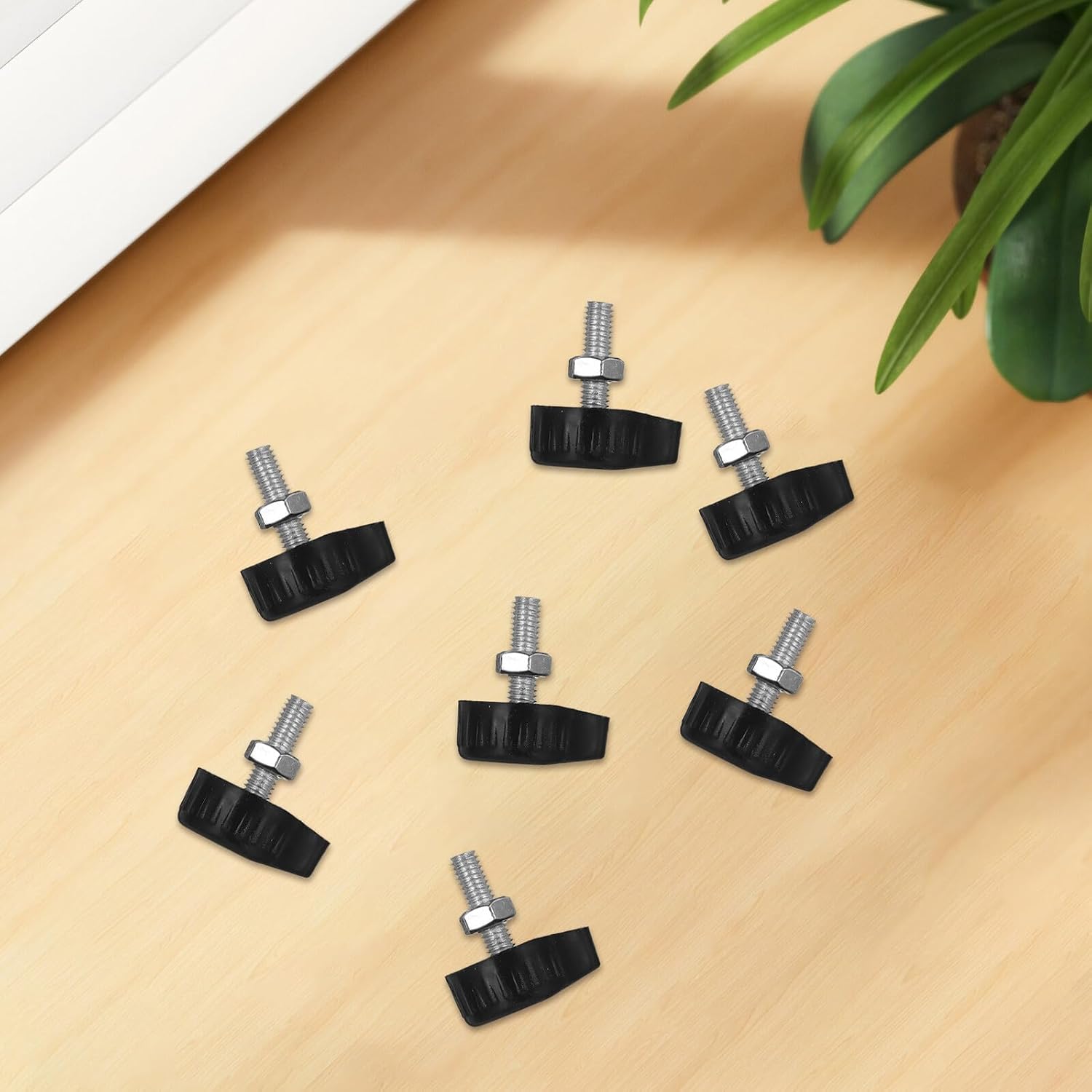 Kisangel 20pcs Floor Fan Support Rod Screws M6*22mm Electric Fan Column Mounting Screws with Fixing Nuts and Chassis Fixing