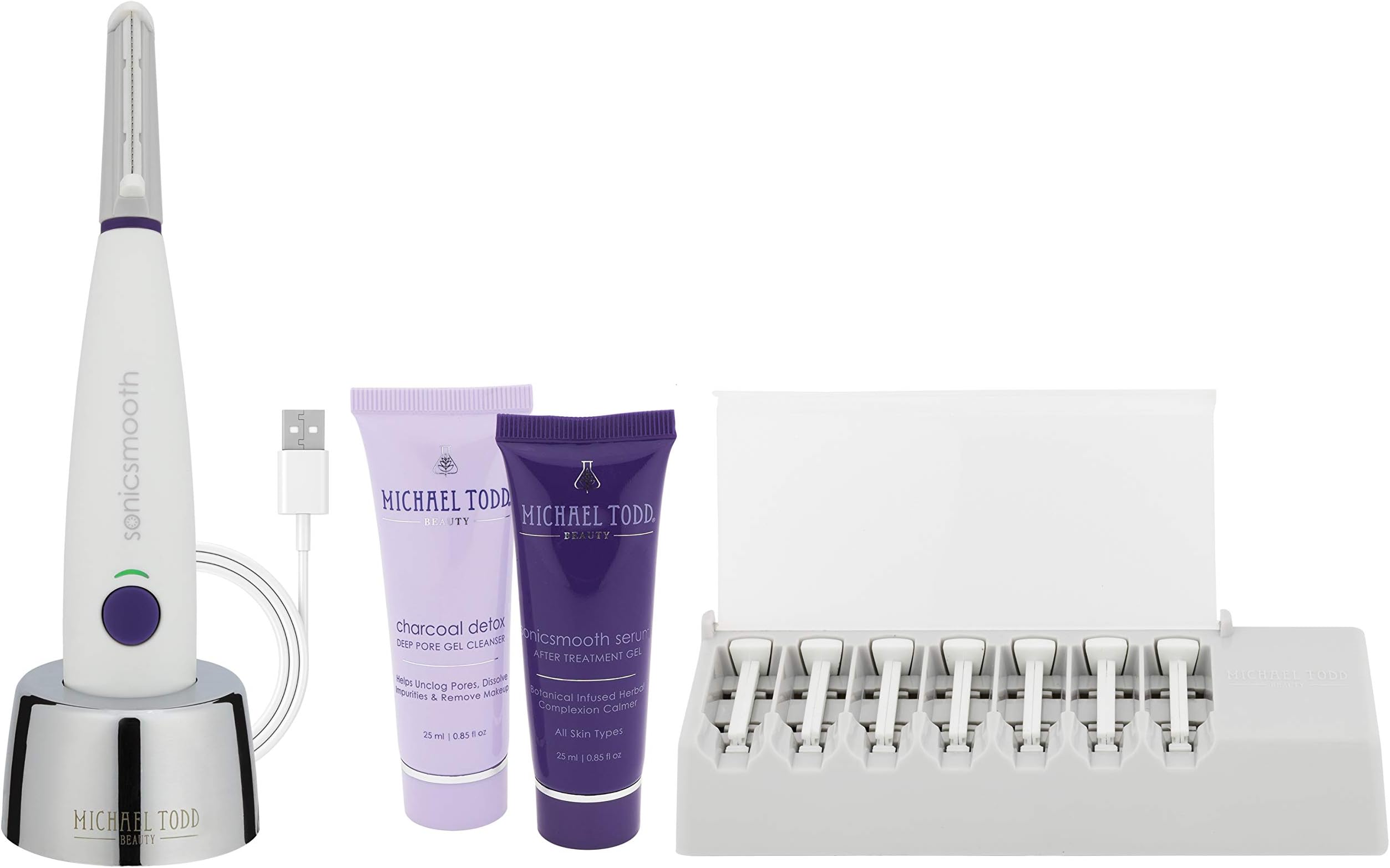 (Sonicsmooth Pro, White) - Michael Todd Sonicsmooth Pro Hair Removal Tool (Sonicsmooth Pro, White)