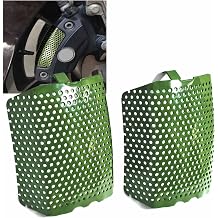 Motorcycle 1 Pair Front Caliper Brake Screen for Harley Touring, Road King, Electra Street Glide FLHT, FLHX &amp; V-Road Models (Green)