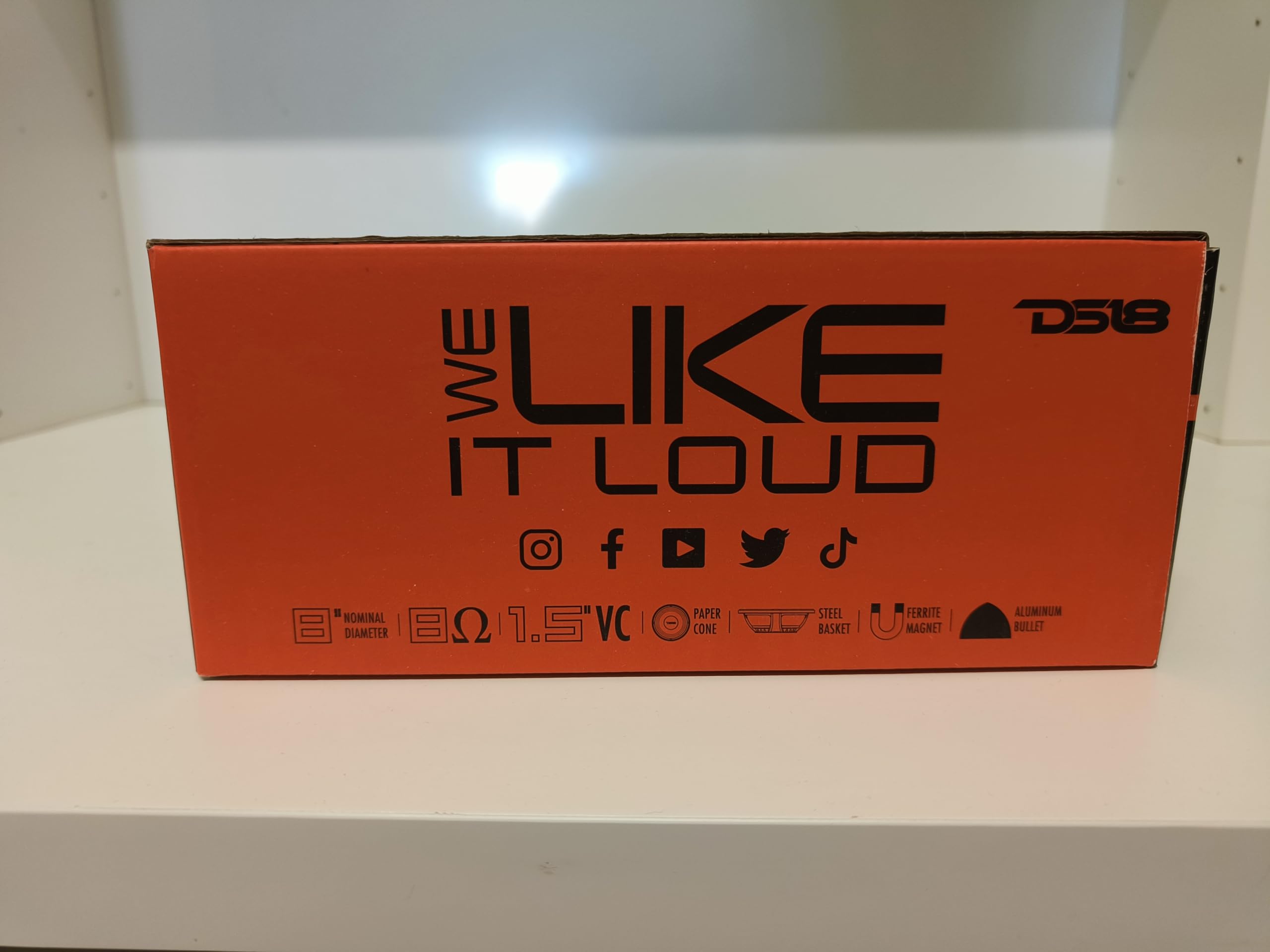 DS 18 1 MIDRANGE PRO-GM8B Altavoz 20 cm 200 mm 8" de diámetro 190 vatios rms y 580 vatios máx 8 ohmios sensibilidad de 95 db hogar, 1 Pieza