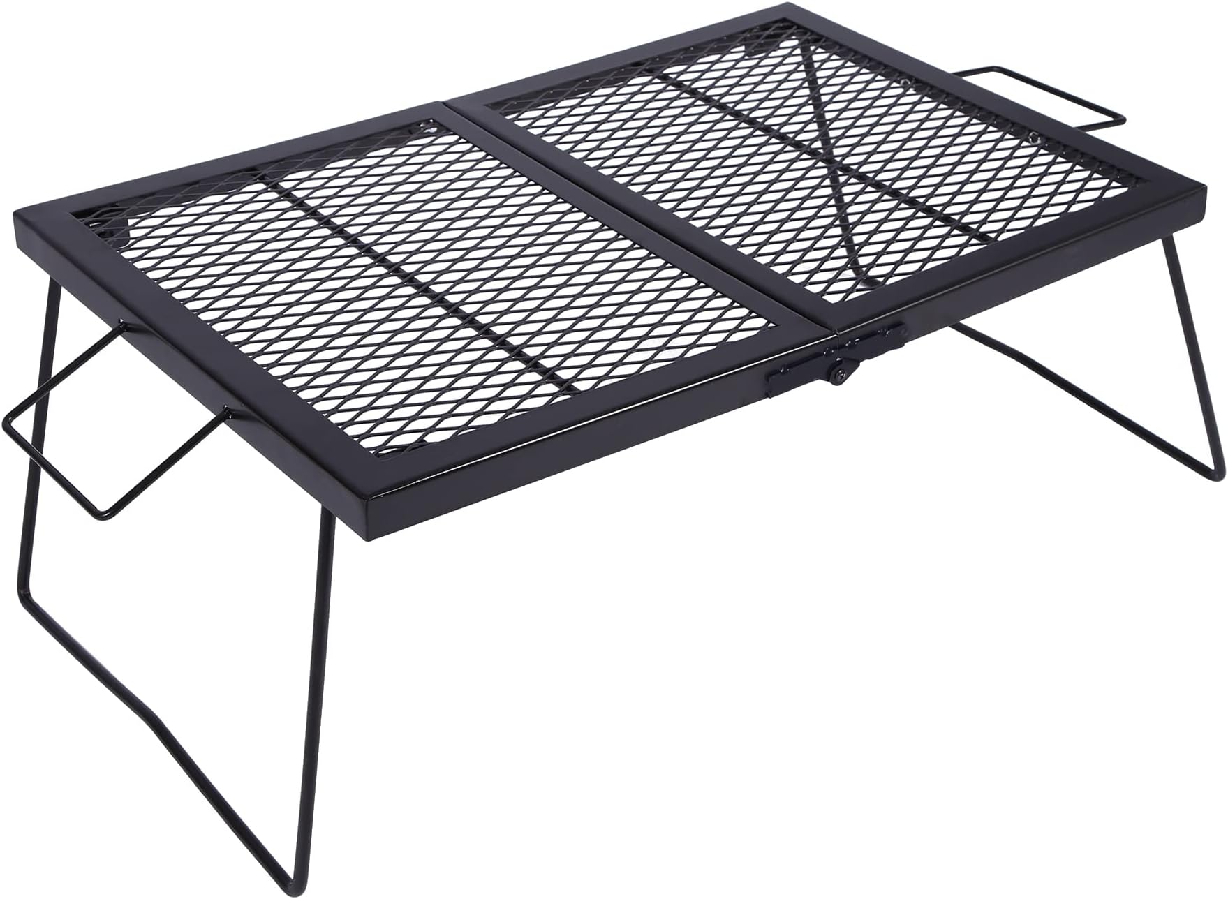 Amazon.com : CAMPINGMOON Campfire Grill Storage Rack Camping Grill ...