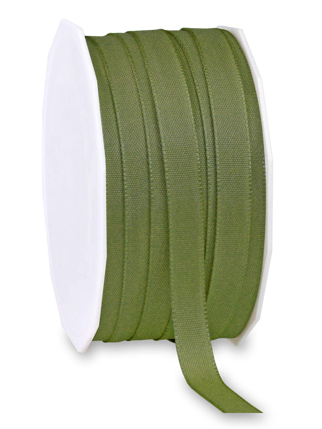 Präsent - Europa Taffeta Ribbon Olive 10 mm Width, 50 m Length, Bordeaux, 10 mm - 50 m
