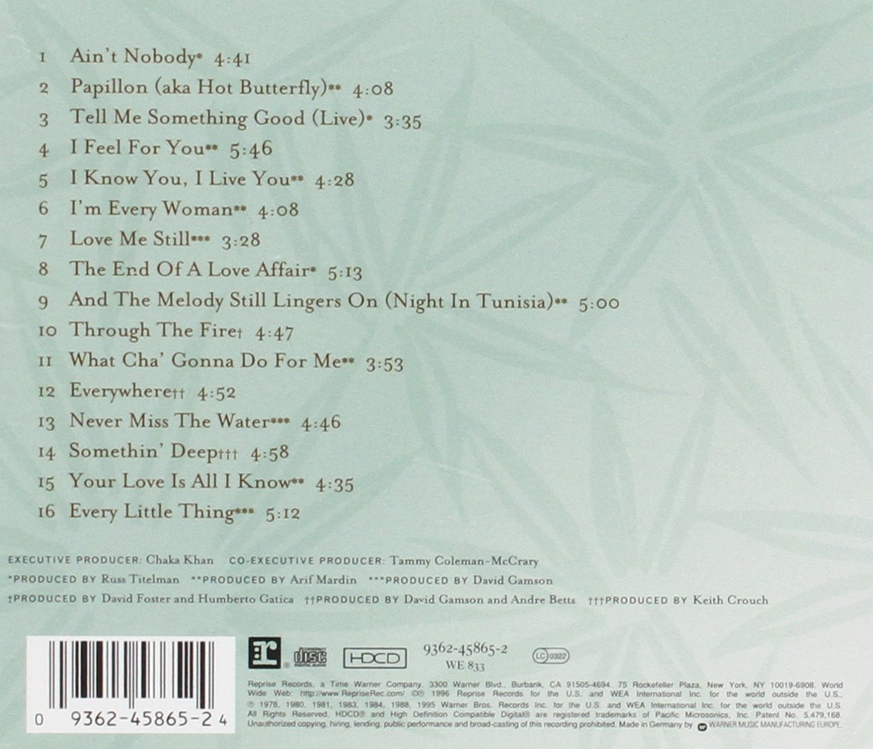 Epiphany: The Best of Chaka Khan Volume One