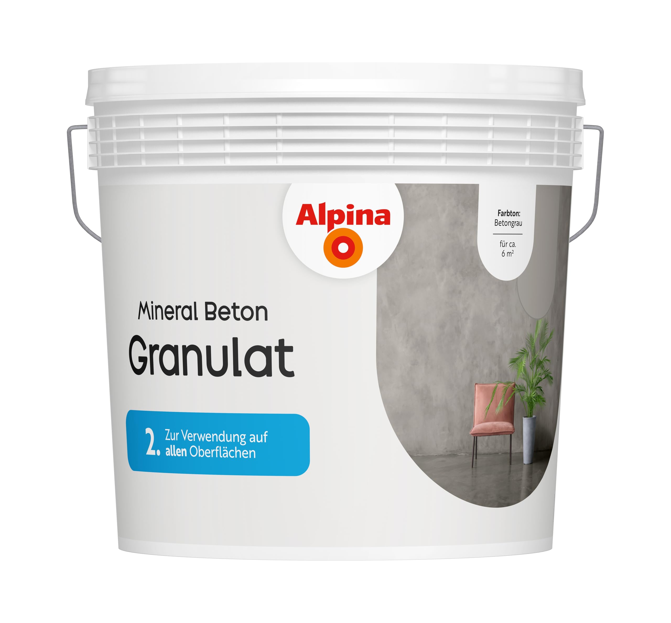 Alpina Mineral Beton Granulat Betongrau 6 KG