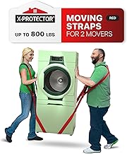 X-Protector Moving Straps - 2 Pairs - Lifting Straps for 2 Movers - Furniture Moving Straps to Move Furniture Easily and Safely - Perfect for Lifting and Moving Equipment, Appliances, Heavy Objects!