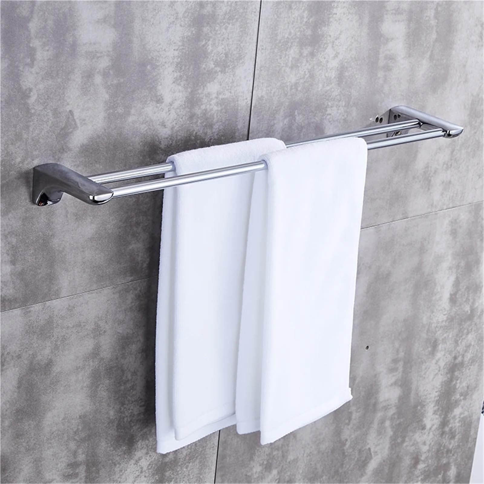 Barras de Apoyo para baños Herrajes de baño Toallero Cromado Portarrollos de Papel higiénico Jabonera Toallero Accesorios de baño(2)