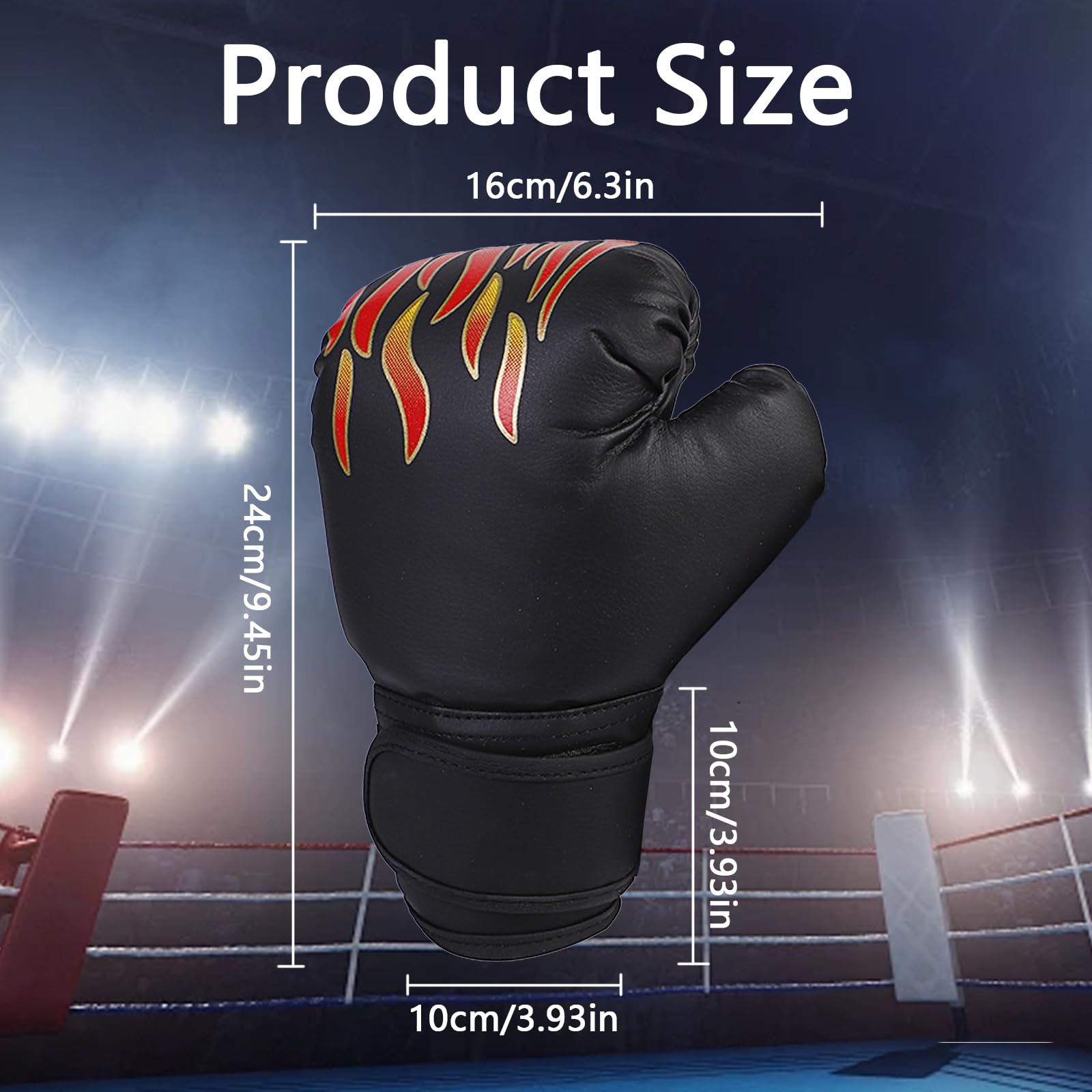 Kids Boxing Gloves, 6oz Boxing Gloves Kids, Muay Thai Sparring Mma Kickboxing, Boxing Gloves Can Effectively Work on Boxing Skills and Exercise, Suitable for Junior Boxing Gloves - Image 2