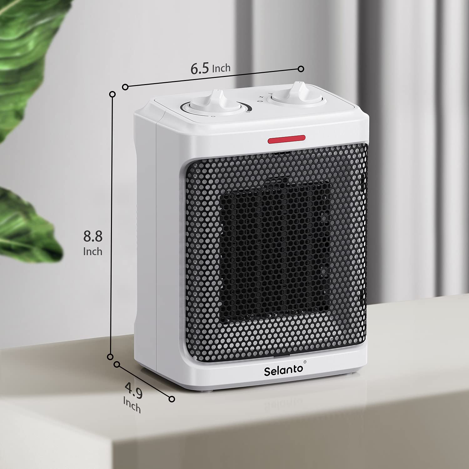 Calentador Pequeño De Sobremesa - 500W, Con Protección Antivuelco, Para Oficina, Dormitorio O Viajes