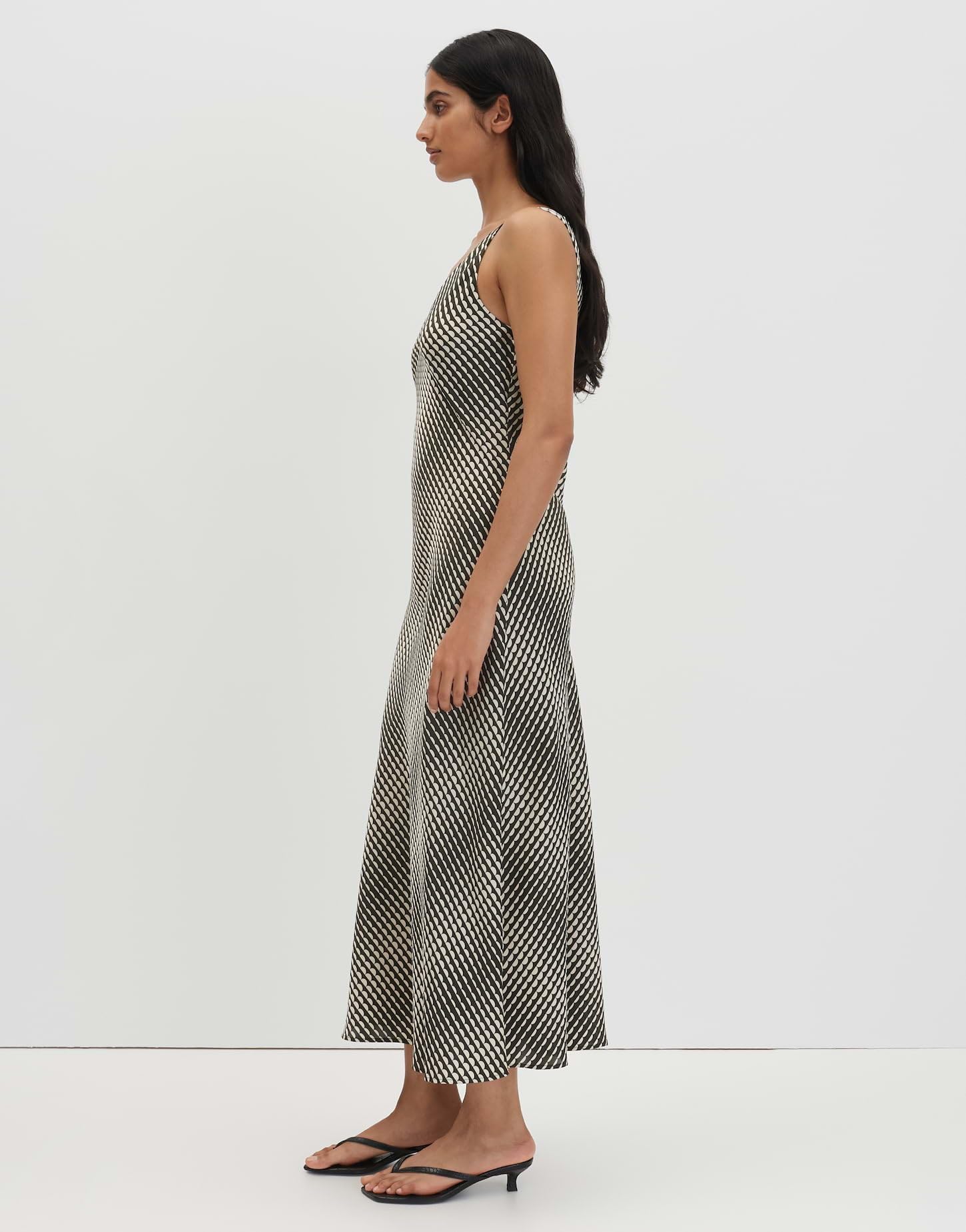 someday Damen Midikleid | Schimmerndes Slip Dress in A-Linie