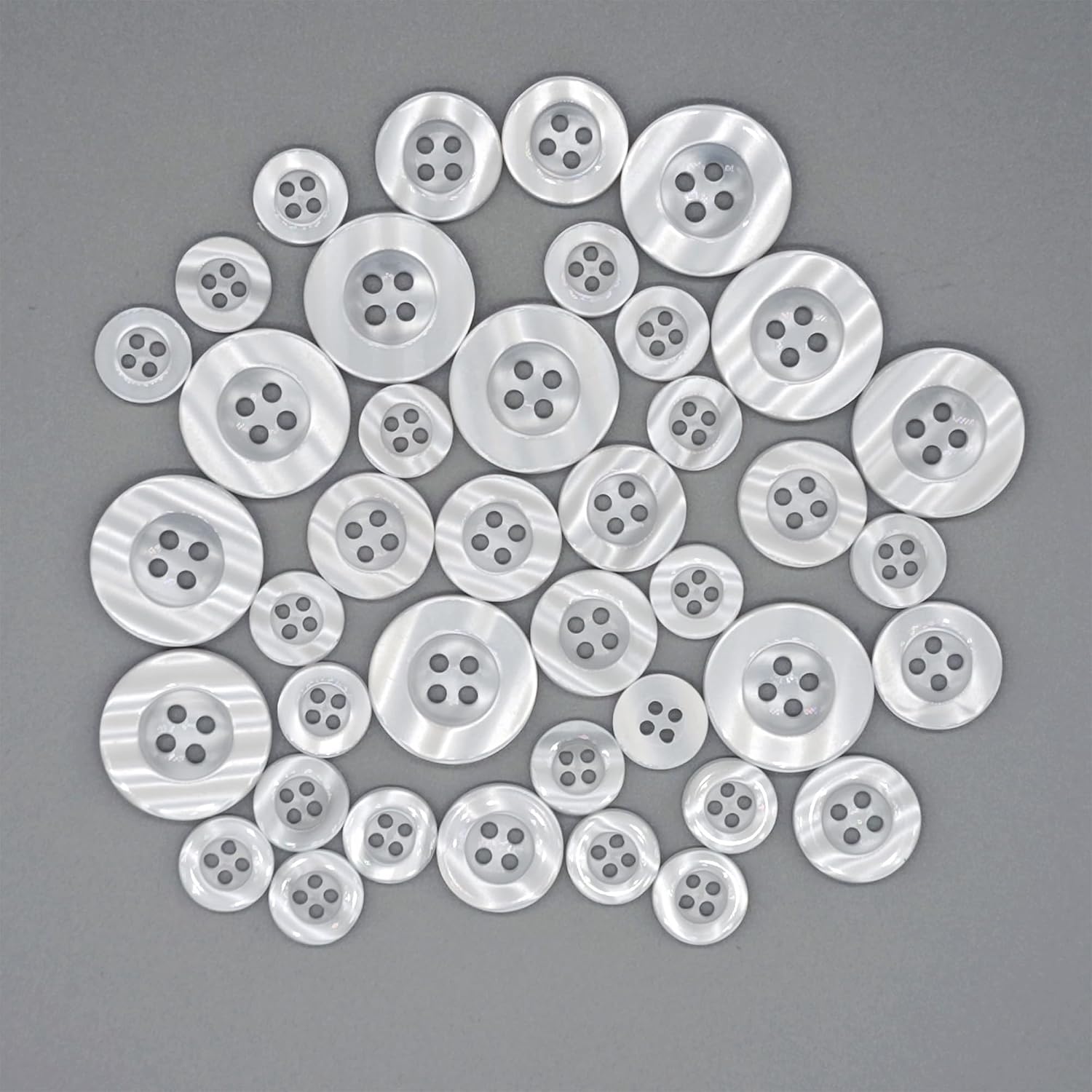 100-Pcs 15/32" Sewing Shirt Buttons | Bulk Assorted Colorful Sewing Replacement Buttons for Sewing Crafts Clothes Decorations (11.5mm, 10 Colors, 10 Pcs/Color)