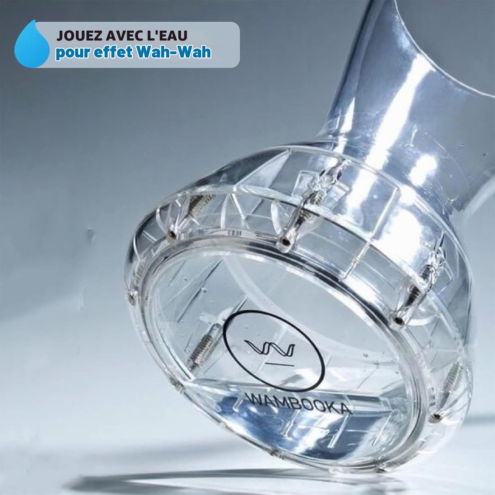 Diamond Darbuka Tambour avec tête de 22,2 cm, clés d'accordage en laiton et sac rembourré de 43,2 cm de long (PC transparent)