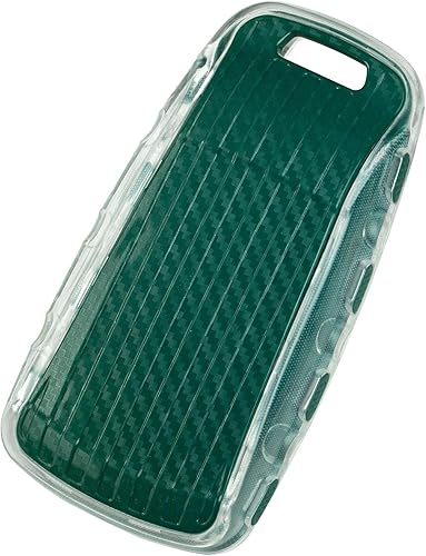 Miniatura 7 de TANGSEN Funda para llavero de TPU compatible con Audi A4L A5 Q5L Q7 S4 TT textura de fibra de carbono transparente de 3 y 4 botones (verde)