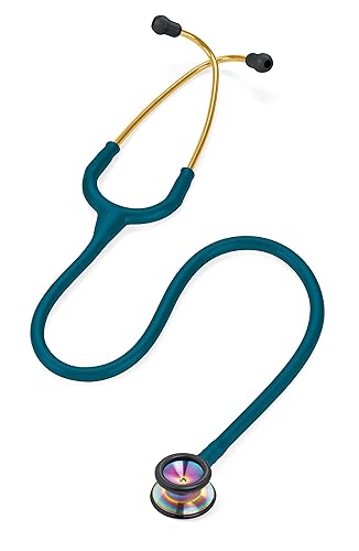 Miniatura 2 de 3M 2153 Littmann Classic II - Estetoscopio pediátrico de arco iris con tubo azul caribeño de 28 pulgadas