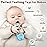 Teething Baby Toys 3-6 Months, Soft Silicone Remote Control Teethers Toys for Babies 6 to 12 Months, Teething Infant Chew Set for Newborn Boys Girls Baby Shower Gifts, Blue