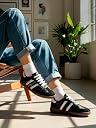 Carlton London Women Shoes,Black-White,UK-7 gallery image