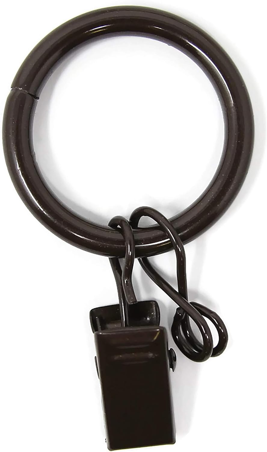 Urbanest Solid Metal Window Drapery Curtain Panel Ring with Eyelet, 1" Inner Diameter, Fits Up to 3/4" Rod - Set of 40, Oil-Rubbed Bronze/ORB