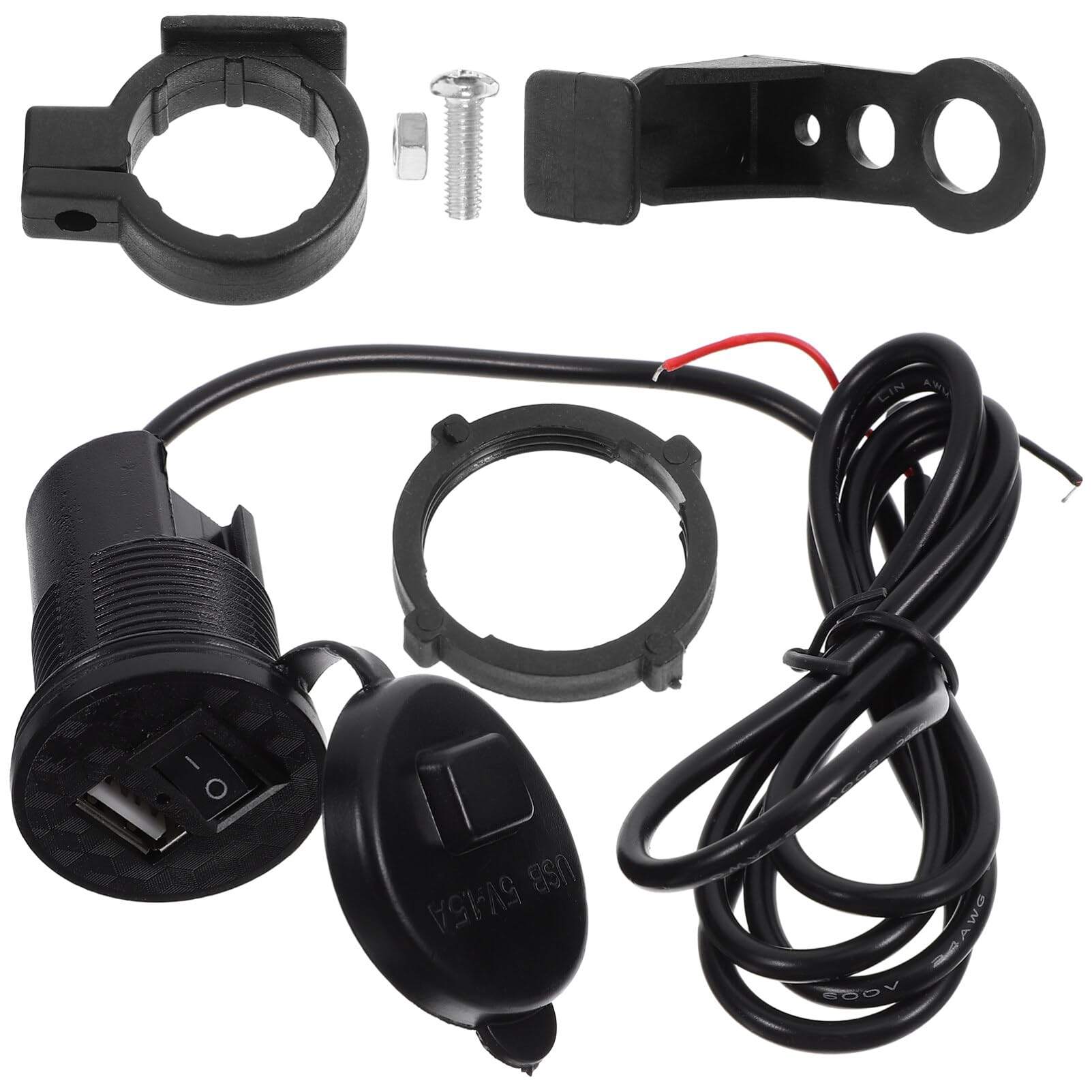 JECOMPRIS Motorcycle Cell Phone Charger 12v USB Fast Charger Waterproof for Motocross