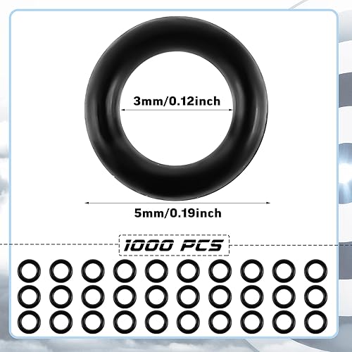 Miniatura 2 de Poen 1000 piezas de herramientas de dardos, anillos de goma antideslizantes de acero inoxidable, anillos de acero para dardos de plástico, anillo O