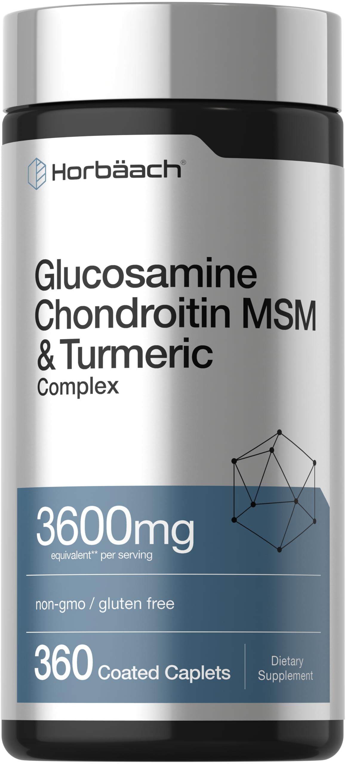 Horbäach Glucosamine Chondroitin MSM | 360 Caplets
