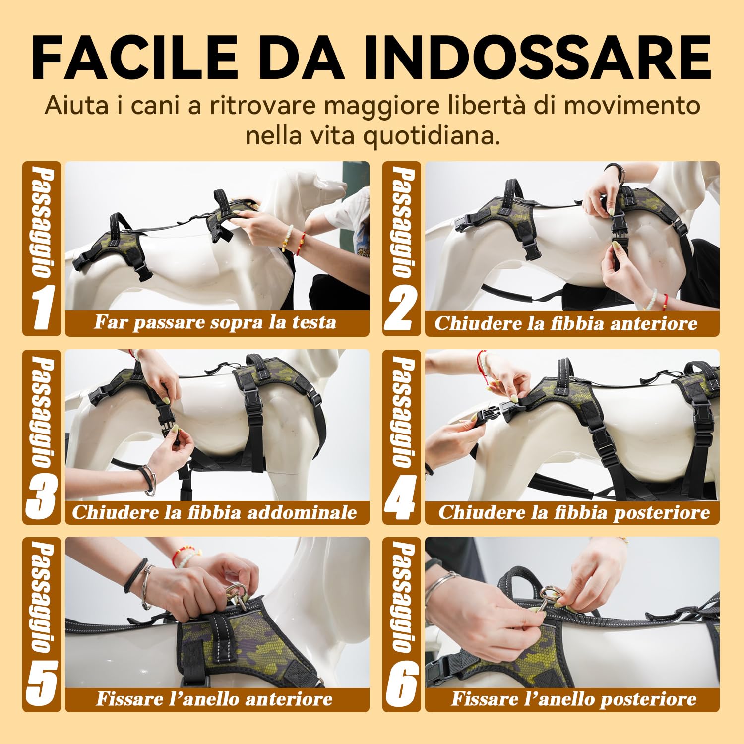 COODEO Imbracatura per sollevamento cani anziani, supporto completo con tracolla regolabile, aiuto per cani con zampe posteriori deboli, artrite, displasia dell'anca e recupero post operatorio (2XL)
