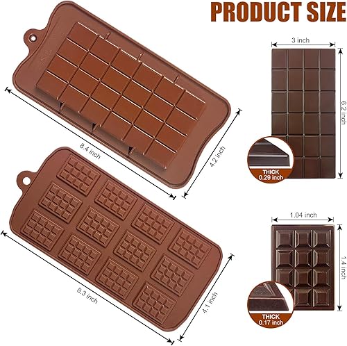 Miniatura 36 de Walfos Molde de silicona para letras y números de chocolate, molde antiadherente para chocolate, hecho de silicona de grado alimenticio, sin BPA, 2