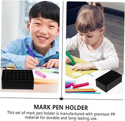 Miniatura 4 de Amosfun 4 unids marcador base lápiz titular para escritorio plástico lápiz titular de borrado en seco marcador magnético plástico pallet plástico