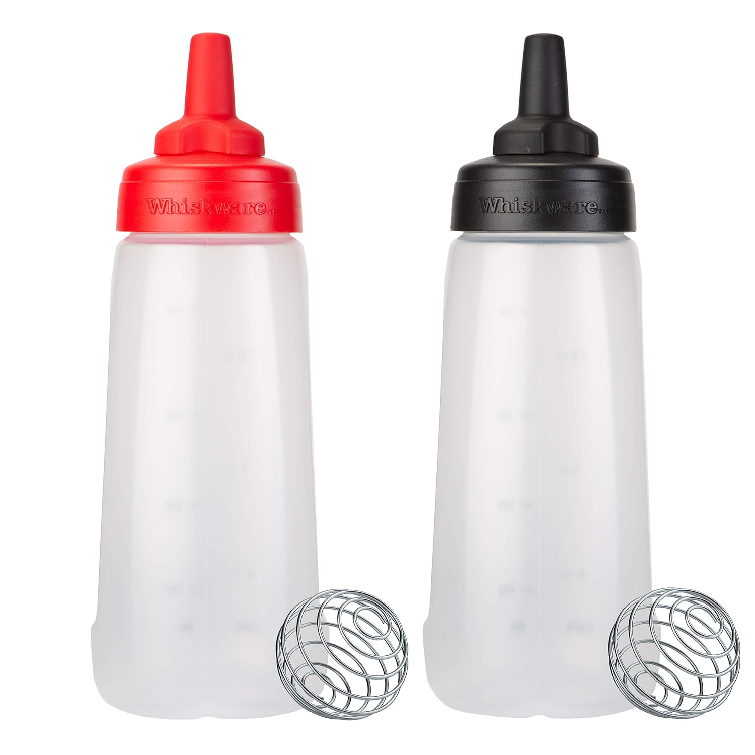 Buy Whiskware Sauce Mixer BlenderBall Wire Whisk, 2Pack, Black & Red