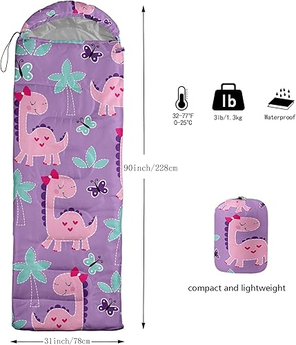 Miniatura 3 de Axolotl Sleeping Bag for Kids Adults,Black Neon Cat Sleeping Bag Lightweight Warm Portable Outdoor Indoor,Waterproof Cold Weather Sleeping Bag with