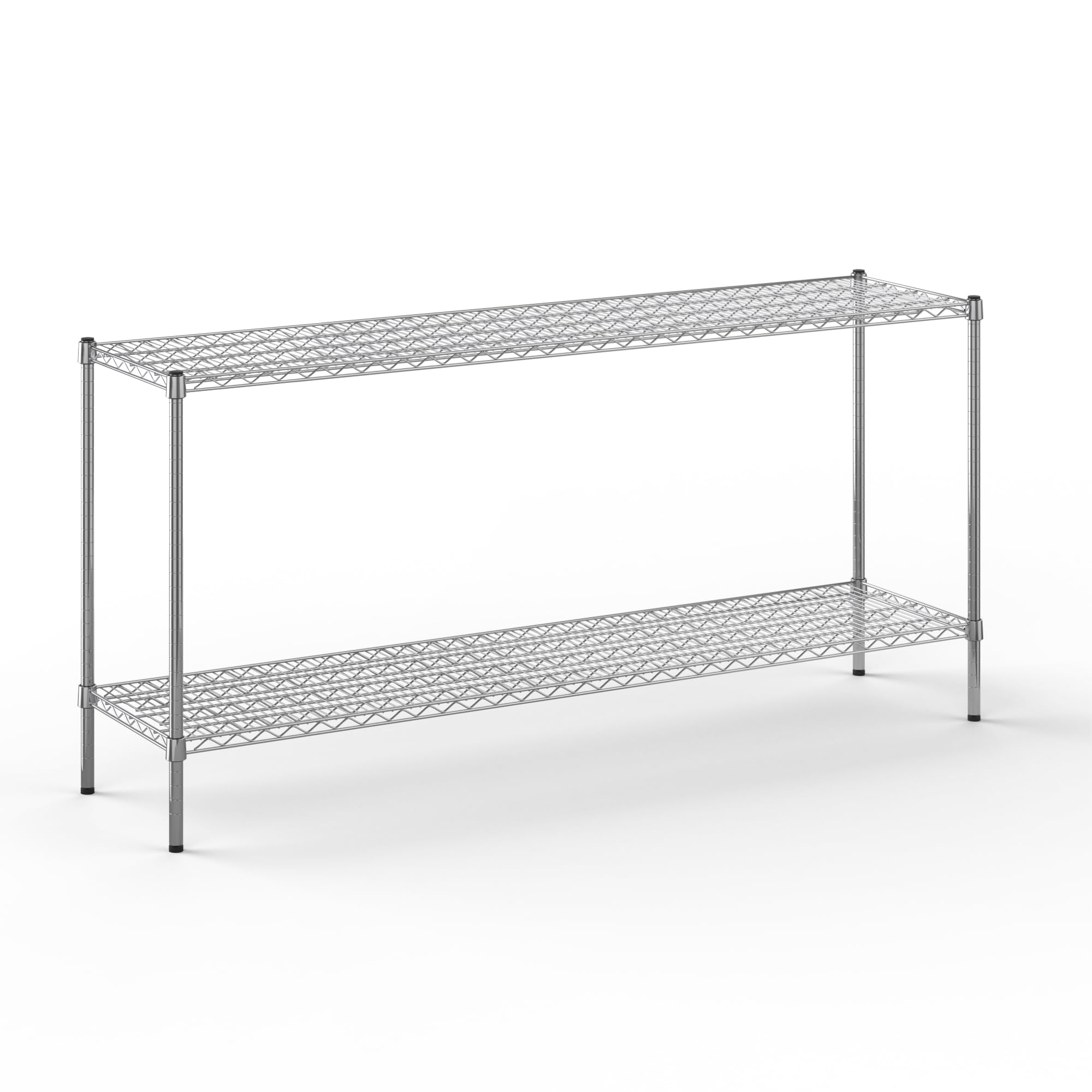 18" Deep x 72" Wide x 34" Height Wire Shelving Kit | 2-Tier | NSF Commercial Storage Rack Unit