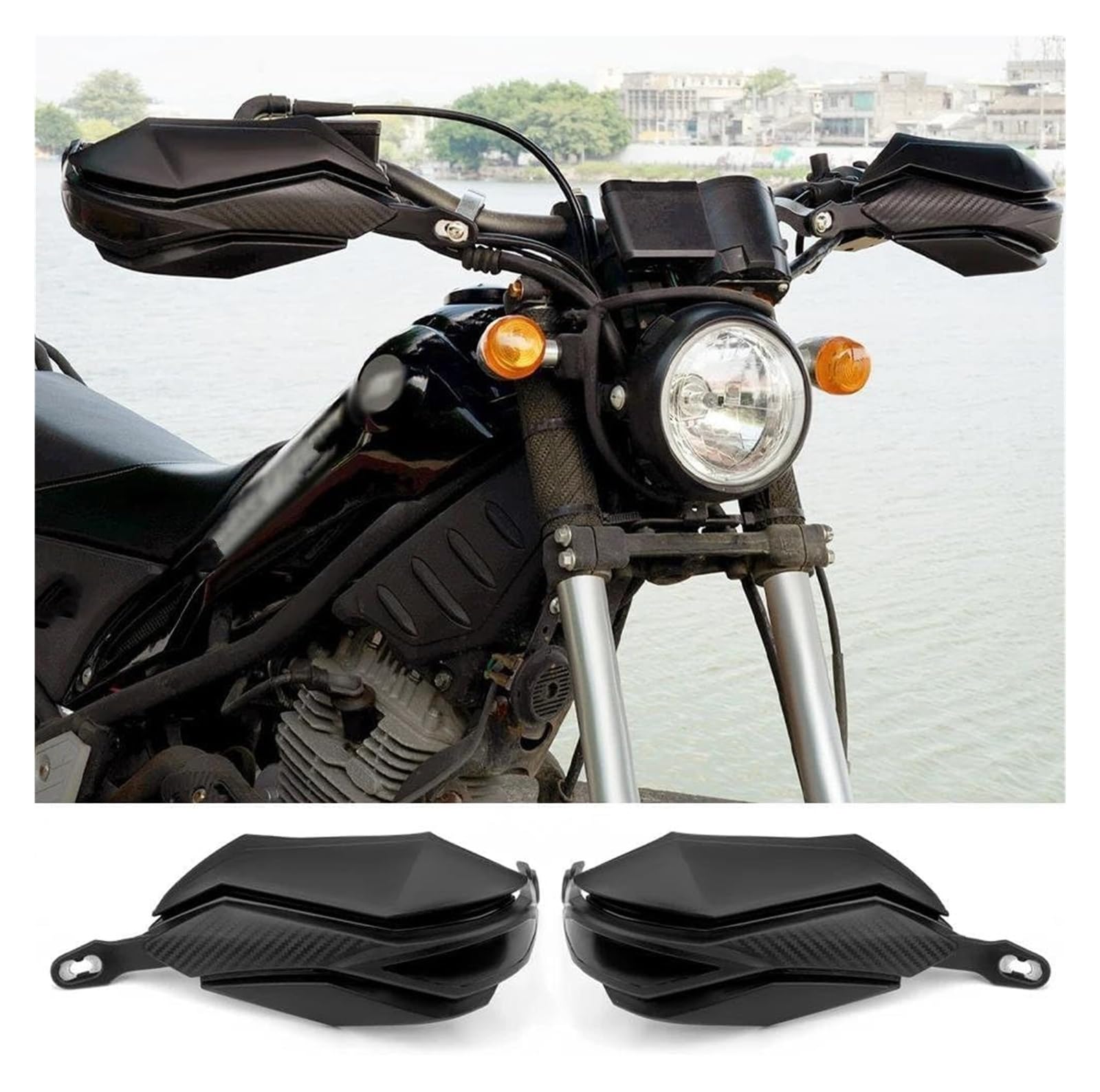 para Suzuki Motocicleta 28 Mm 22 Manillar Protección Protector De Manos Mano Protectores Moto Mano Protector