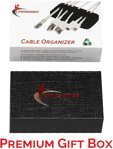Miniatura 6 de El organizador de cables más pesado del mercado. Soporte de cable de escritorio compacto y pesado y organizador de cables, silicona ecológica, sin