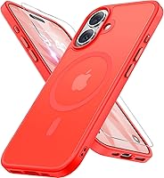 Vista 75 de Miracase - Funda magnética para iPhone 13 de 6.1 pulgadas (compatible con MagSafe) (con 2 protectores de pantalla), protección de grado militar