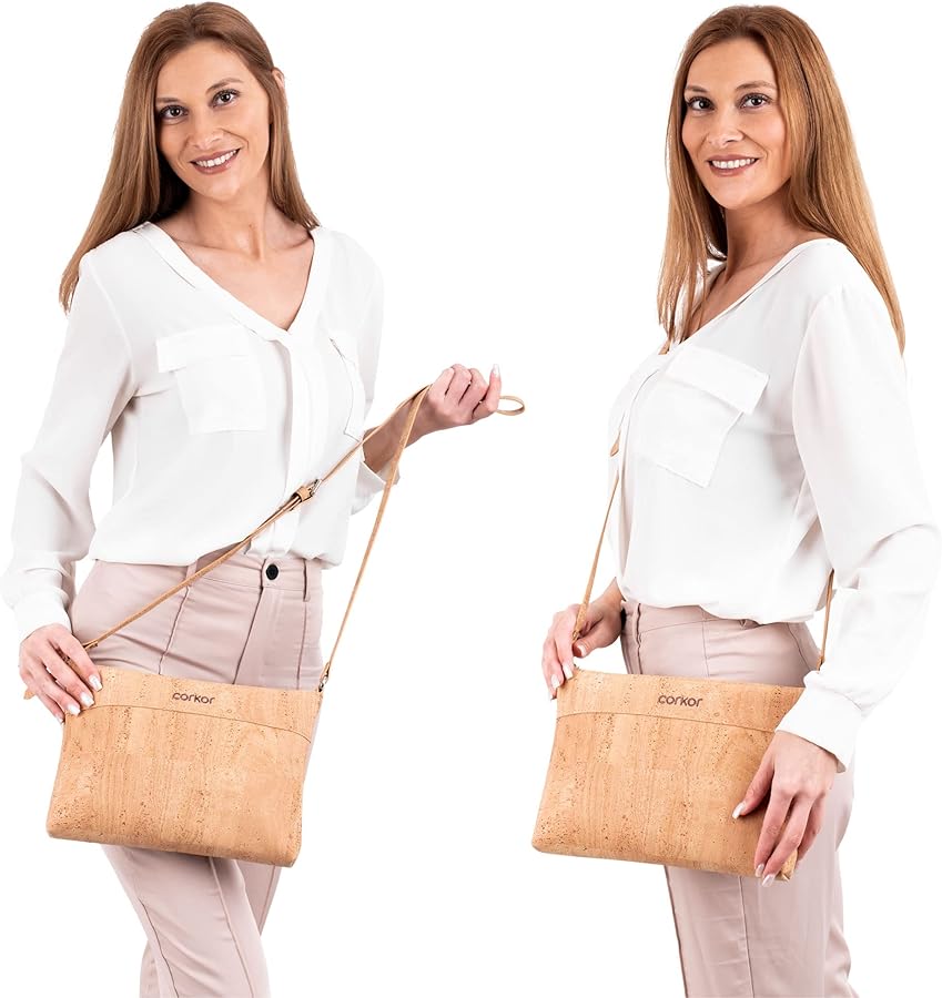 Amazon | Corkor コルクパース レディース | ビーガン クロスボディ